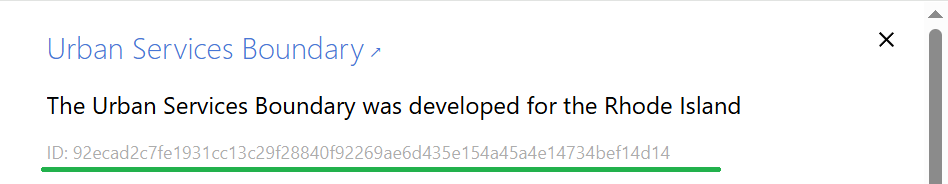 Copying the dataset identifier